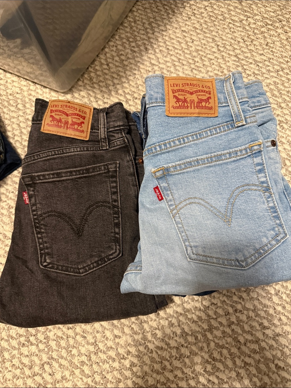 5 pairs Levi’s Denim wedge skinny